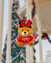 Coquette Christmas Teddy - Bag Charm