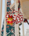 Coquette Christmas Teddy - Bag Charm